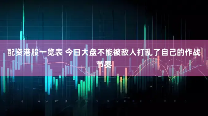 配资港股一览表 今日大盘不能被敌人打乱了自己的作战节奏