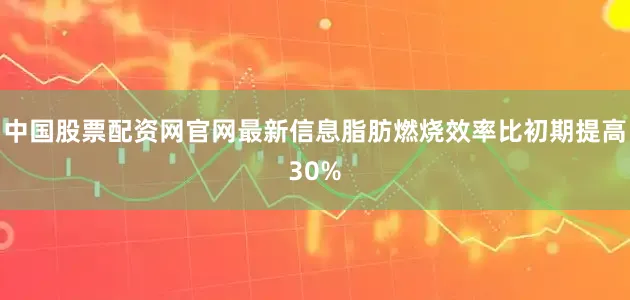 中国股票配资网官网最新信息脂肪燃烧效率比初期提高30%